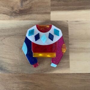 Erstwilder Seasonal Sweater Brooch Christmas Pin NWOT